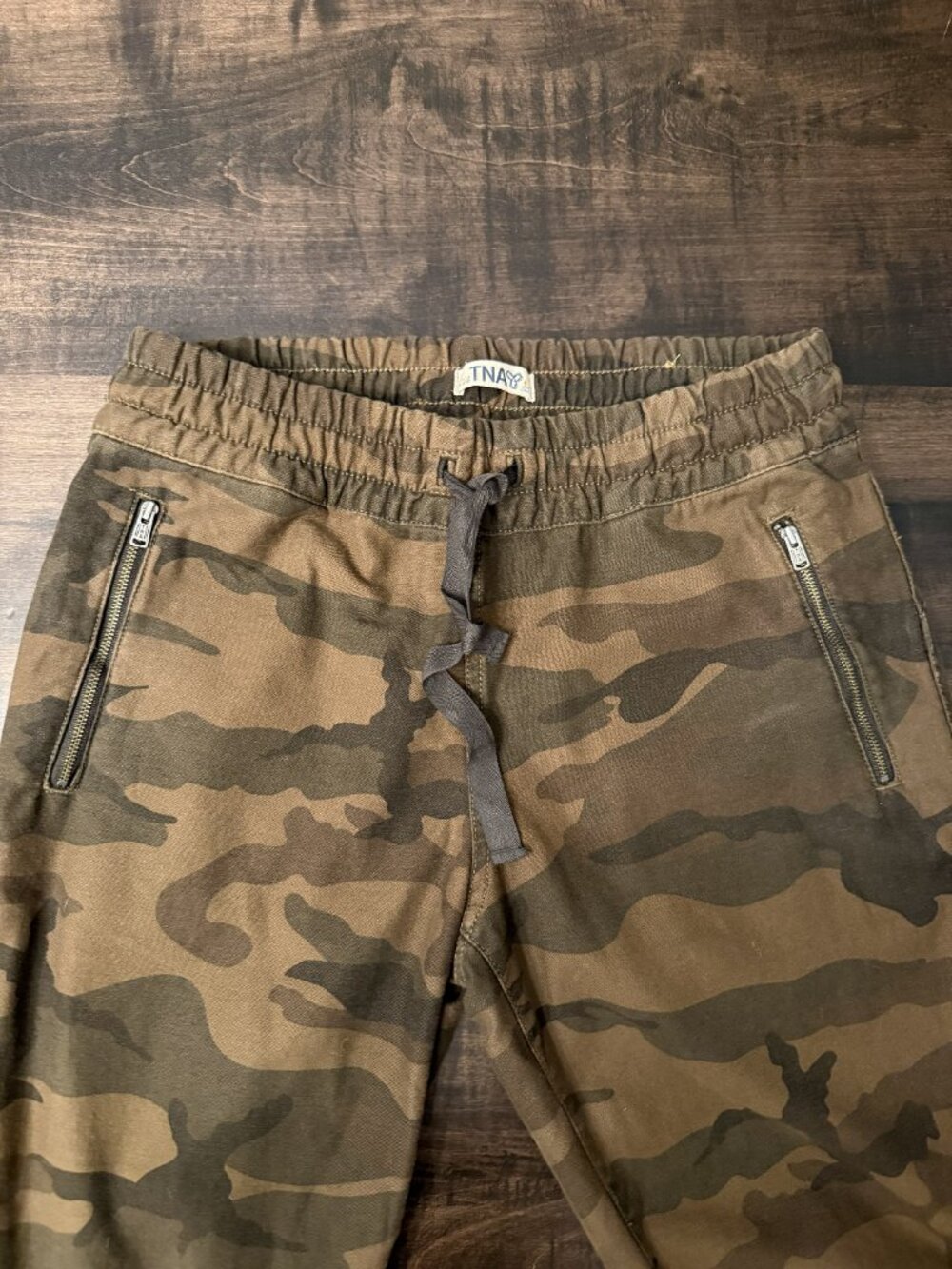 TNA New Alix Pant in Brown/Green